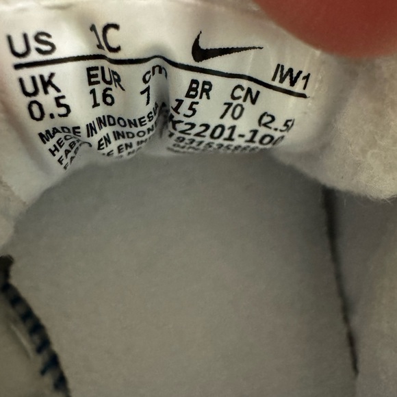 Nike Force 1 Crib Baby Bootie Size 1C - Picture 5 of 8